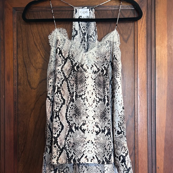 Cami NYC Snake Print Lace Camisole - Picture 1 of 5